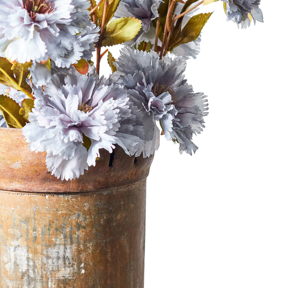 Frilly Poppy Faux Stem – Blue