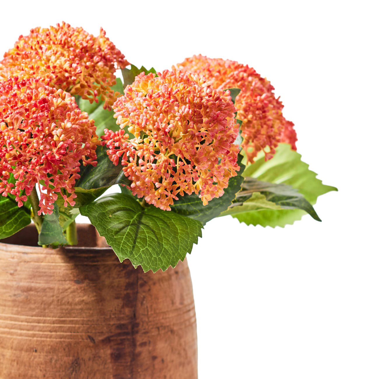 Hydrangea Faux Stem – Coral