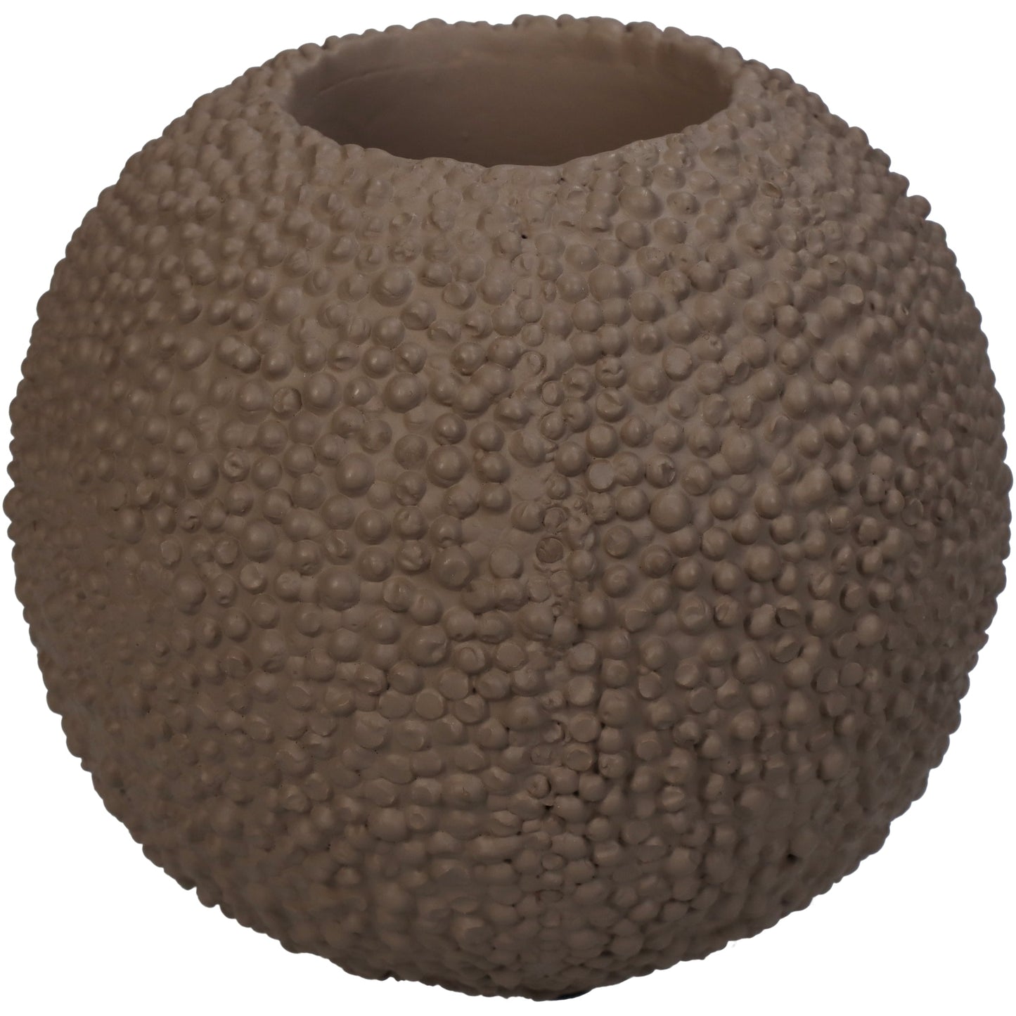 Textured Concrete Sphere Candle Holder – Small