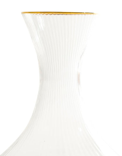 Italia Glass Wine Decanter – Gold Rim