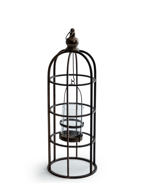 Industrial Birdcage Candle Lantern – Large