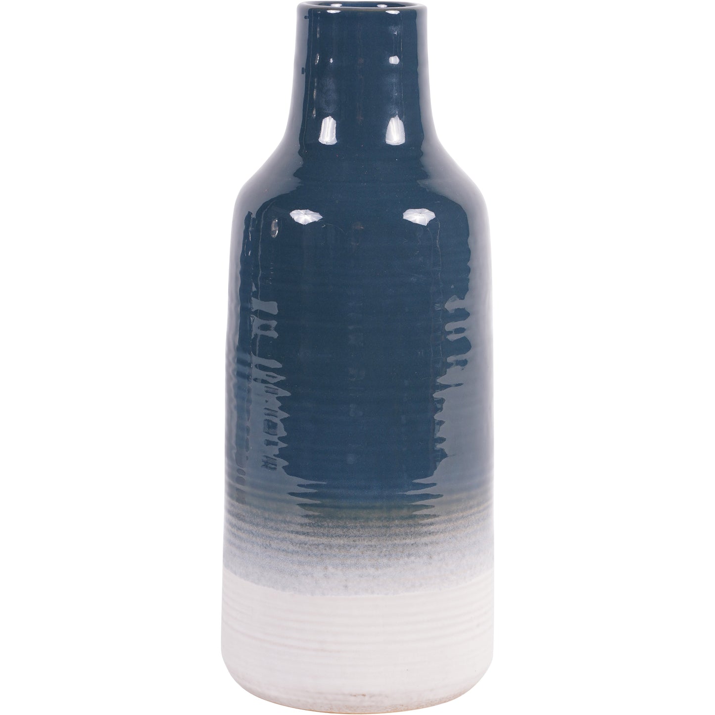 Laneham Stoneware Vase – Blue, Large