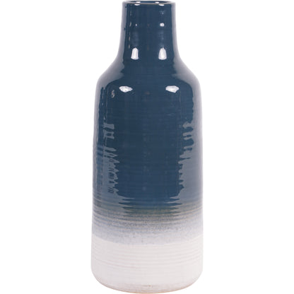 Laneham Stoneware Vase – Blue, Large