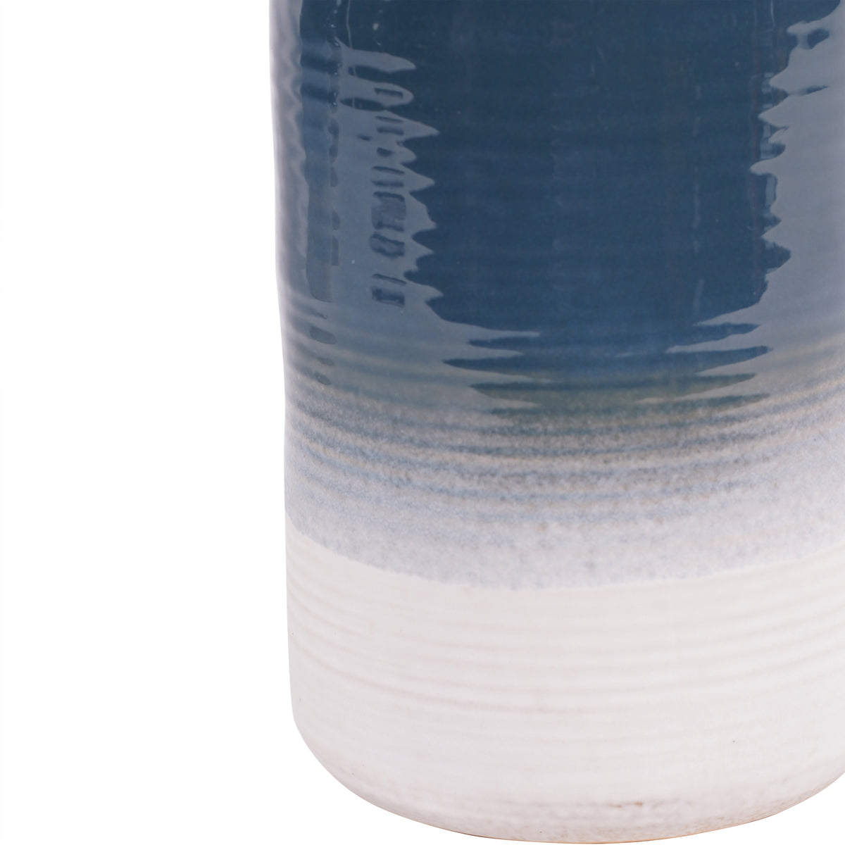 Laneham Stoneware Vase – Blue, Large