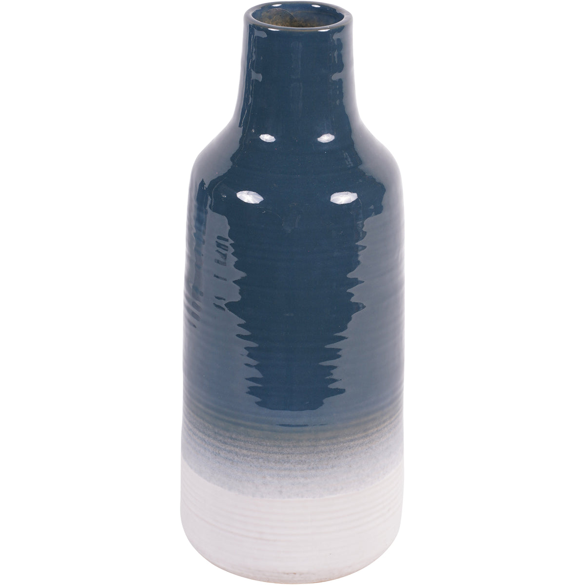 Laneham Stoneware Vase – Blue, Large