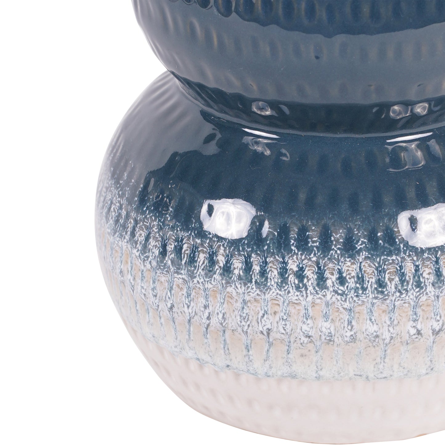 Laneham Stoneware Vase – Blue, Small