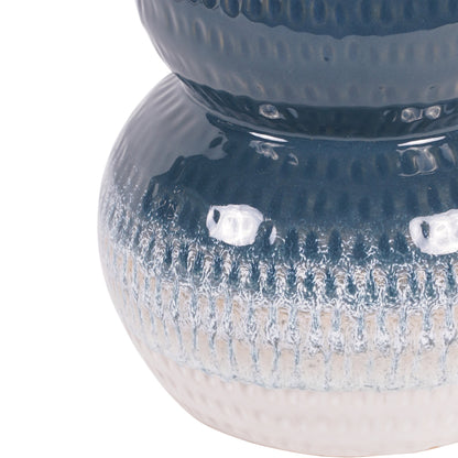 Laneham Stoneware Vase – Blue, Small