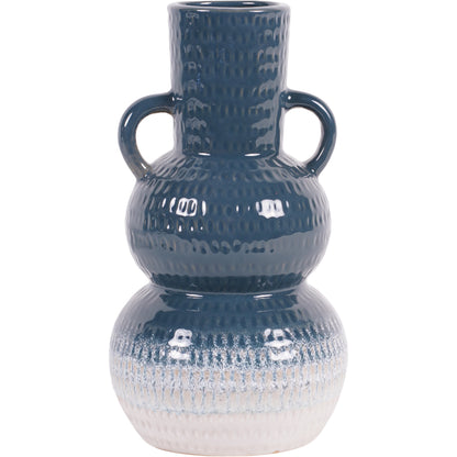 Laneham Stoneware Vase – Blue, Small