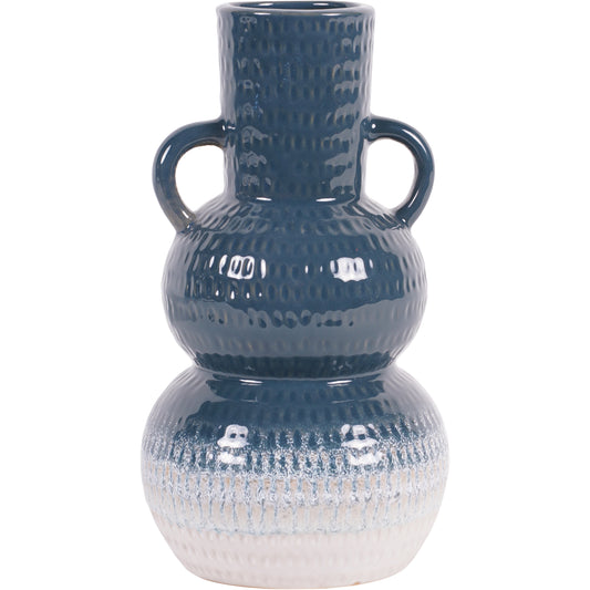 Laneham Stoneware Vase – Blue, Small