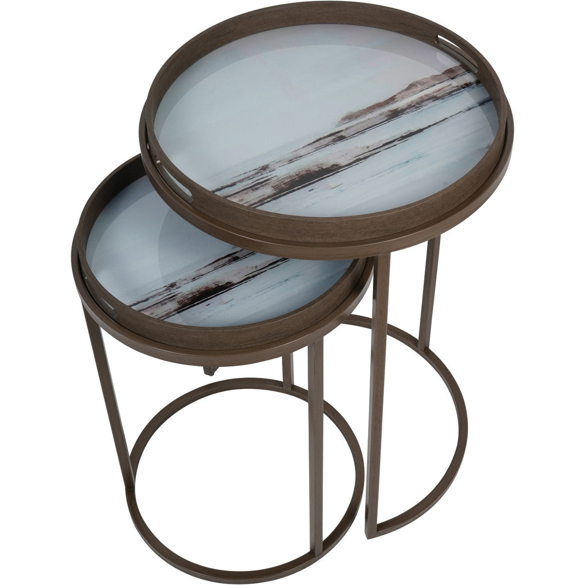 Suffolk Seascape Side Table Set – 2 Piece