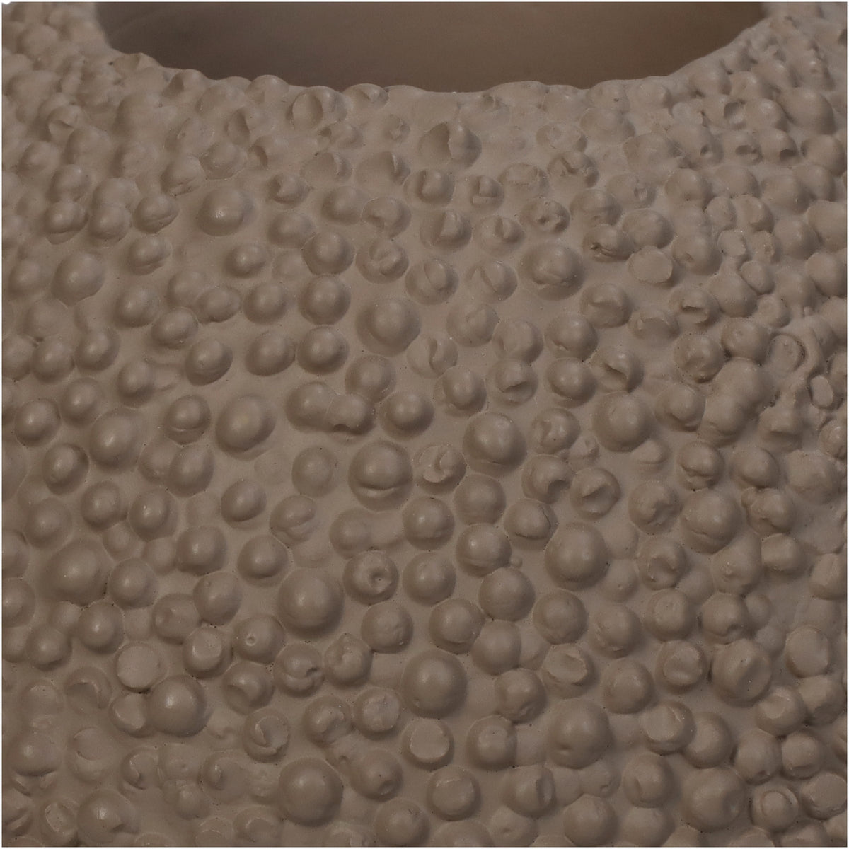 Textured Concrete Sphere Candle Holder – Small
