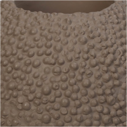 Textured Concrete Sphere Candle Holder – Small