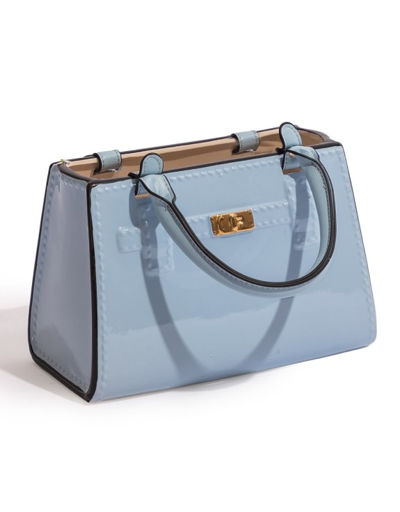 Ceramic Handbag Vase – Light Blue