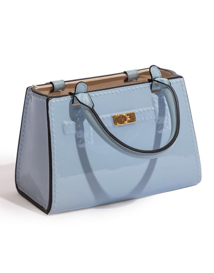 Ceramic Handbag Vase – Light Blue
