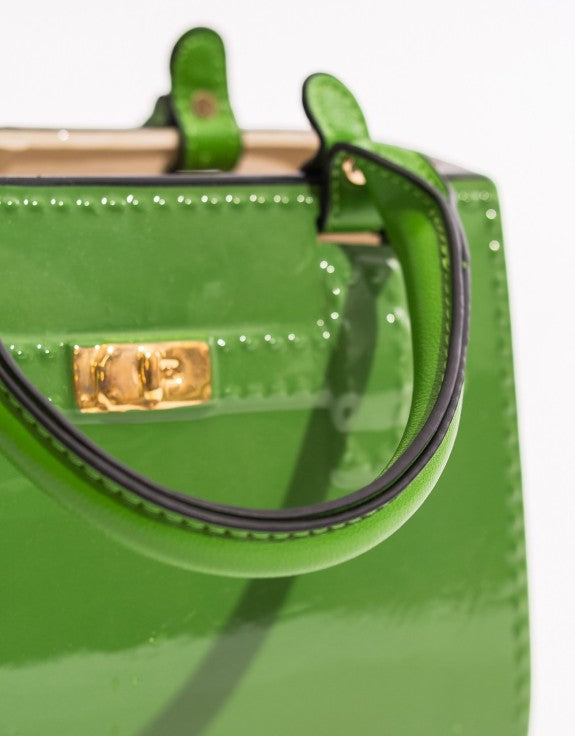 Ceramic Handbag Vase – Green
