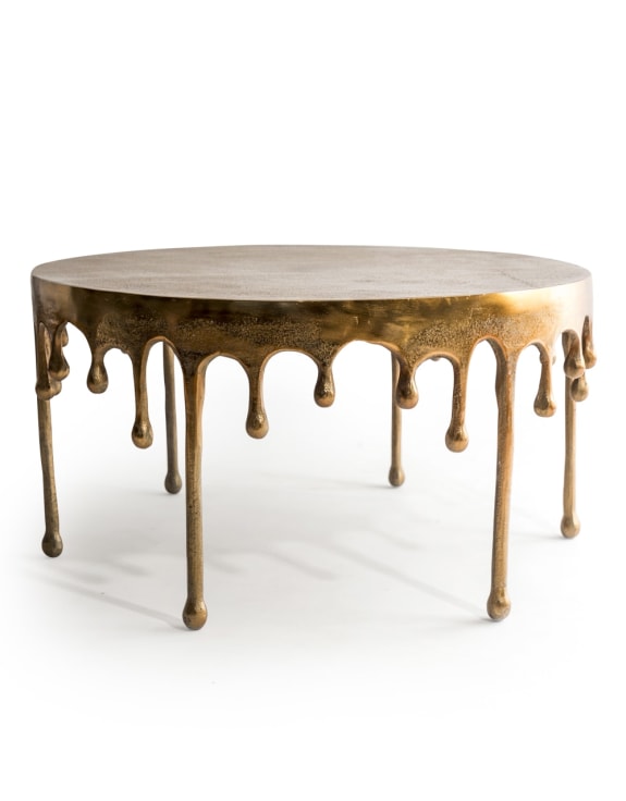 Dali Drip Aluminium Coffee Table – Gold
