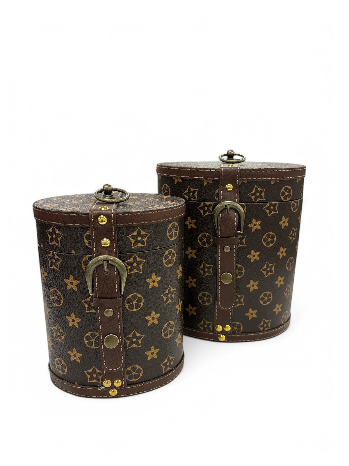 Decorative Cylinder Storage Case Set – 2 Piece