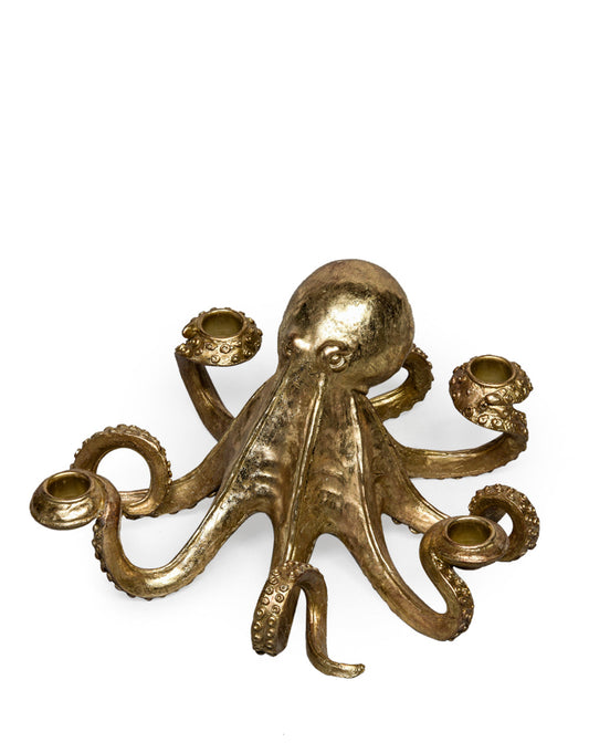 Octopus Candle Holder – Gold