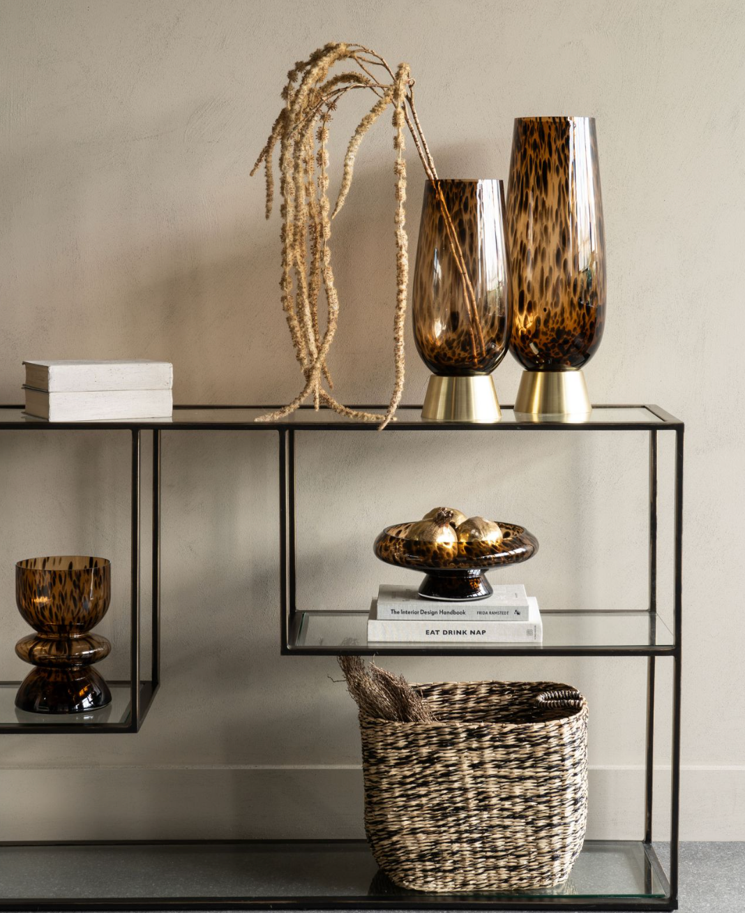 Soren Tortoiseshell Glass Decorative Bowl